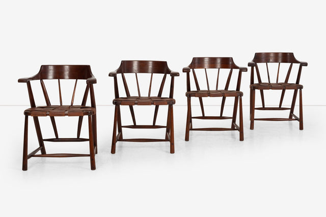 Set of Four Wharton Esherick Captains Chairs 1955