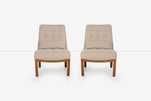 Edward Wormley for Dunbar Pair of Slipper Chairs 1950,s