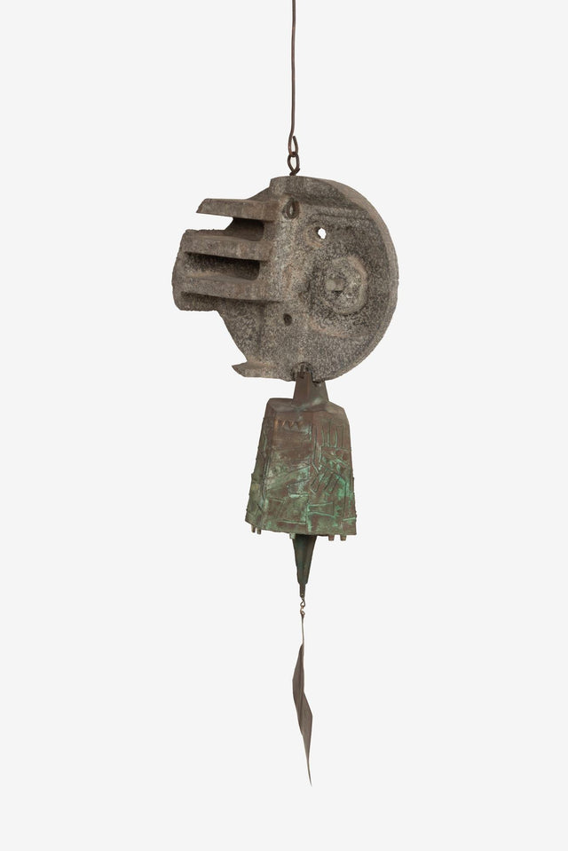 Paolo Soleri Special Order Large 55 inch Brutalist Windbell 1975