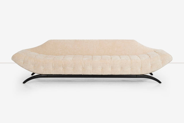 Adrian Pearsall for Craft Associates Biscuit Tufted Gondola Sofa 1960