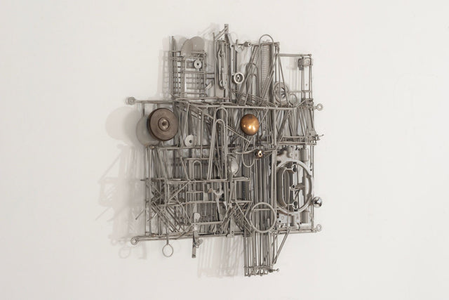 Max Neufeldt Metal Collage – Assemblage Sculpture