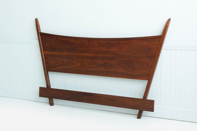 George Nakashima for Widdicomb, Queen Headboard in Oiled Black Walnut, 1958