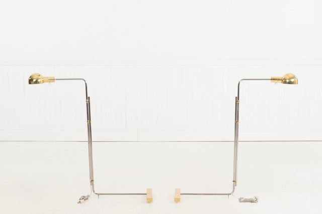 Pair of Cedric Hartman Low Profile MOMA Floor Luminaire 1H, 1966