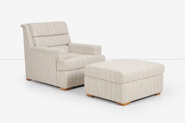 Paul Laszlo for Brown Saltman Lounge and Chair and Ottoman