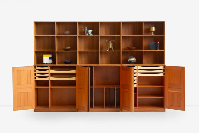 Mogens Koch Cabinets, Set of Six, for Rud Rasmussens Snedkerier, Denmark, 1960