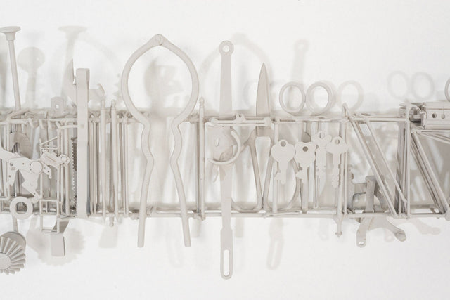 Max Neufeldt Metal Collage – Assemblage Sculpture 1990