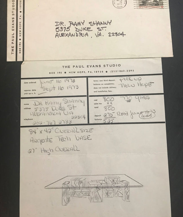 Paul Evans Studio for Directional Argente Unique Dining Table