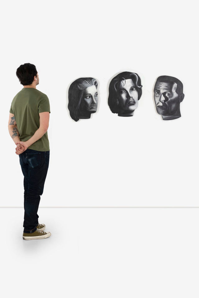Ken Warneke – Suite of Triptych Face Paintings 1984