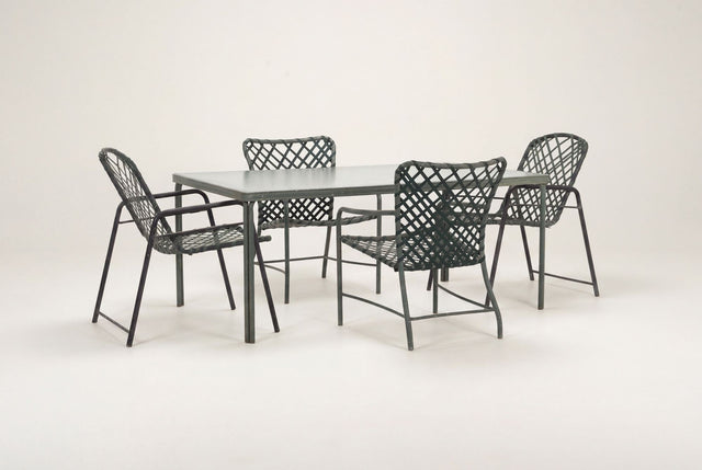 Brown Jordan “Tamiami” Dining Set with Dining Table and Four Armchairs, 1960s