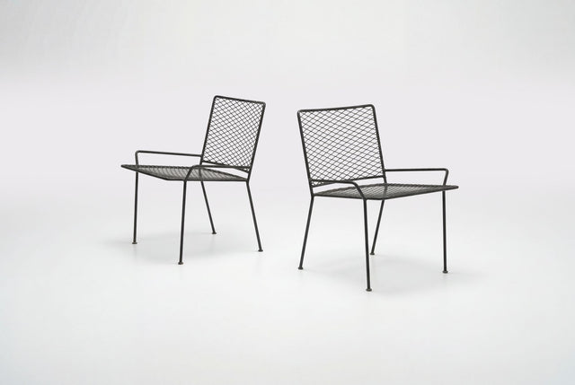 Original Pair of Van Keppel-Green Expanded Metal Series Chairs, Model 872, 1953