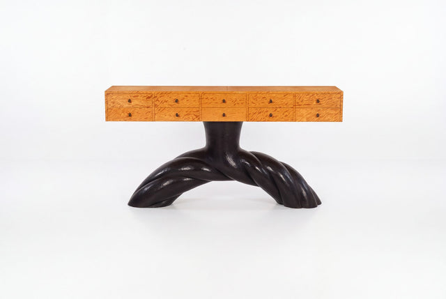Wendell Castle Twisted Buffet Console Table, 1990