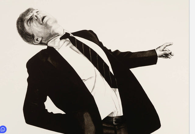 Robert Longo "Edmund" from Men in the Cities, Lithograph, 1985