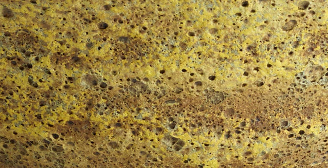 Gertrud and Otto Natzler Important Large Sulphur Crater Bowl 1959