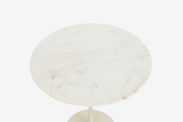 Eero Saarinen for Knoll “Tulip” Side Table, c. 1960 – Early Carrara Marble Top