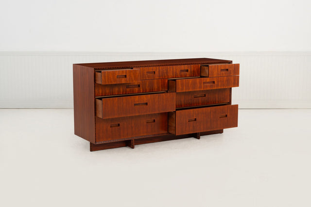 Frank Lloyd Wright, Cabinet for Heritage Henredon Oiled Mahogany 1957