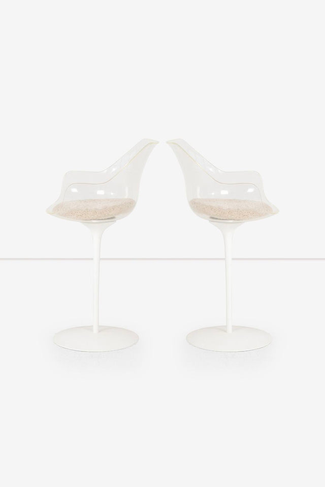 Pair Erwine & Estelle Laverne Champagne Stools