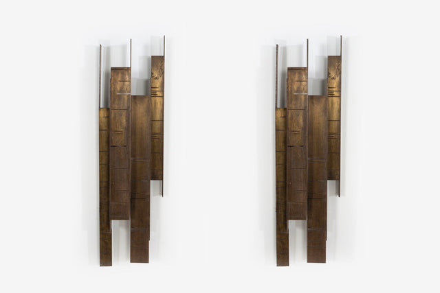 Bronze Geometric Wall Sconces