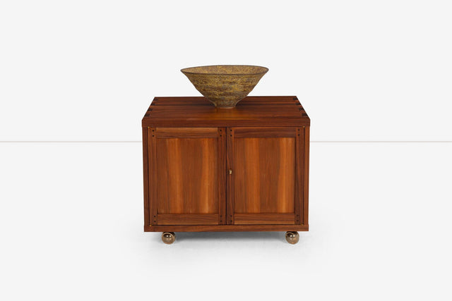 Edward Wormley for Dunbar Janus Group, Pair of End Tables on Casters 1958