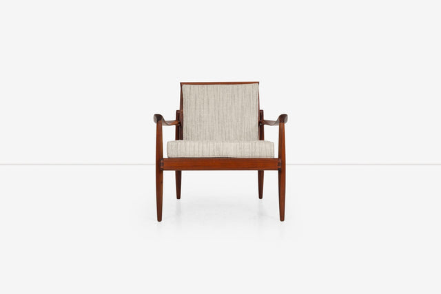 Sam Maloof Hunter Lounge Chair in solid Oiled Walnut 1950s