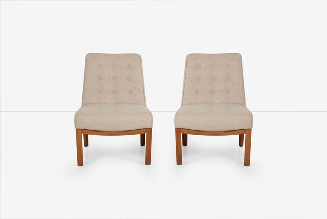 Edward Wormley for Dunbar Pair of Slipper Chairs 1950,s