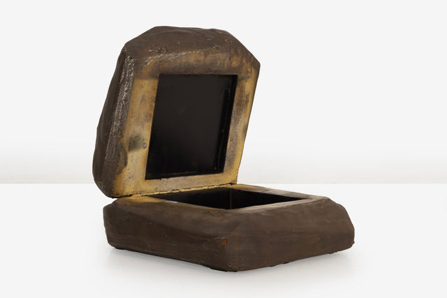 Paul Evans Rare Sculpted Bronze Resin Hinged Box