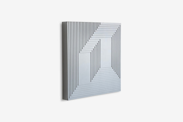 Craig Ellwood Painting Titled "For Josef - Silver #1"