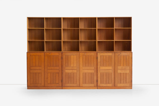 Mogens Koch Cabinets, Set of Six, for Rud Rasmussens Snedkerier, Denmark, 1960