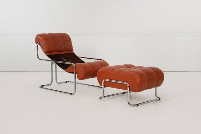 Guido Faleschini for Mariani “Tucroma” Lounge Chair & Ottoman, Italy c. 1960