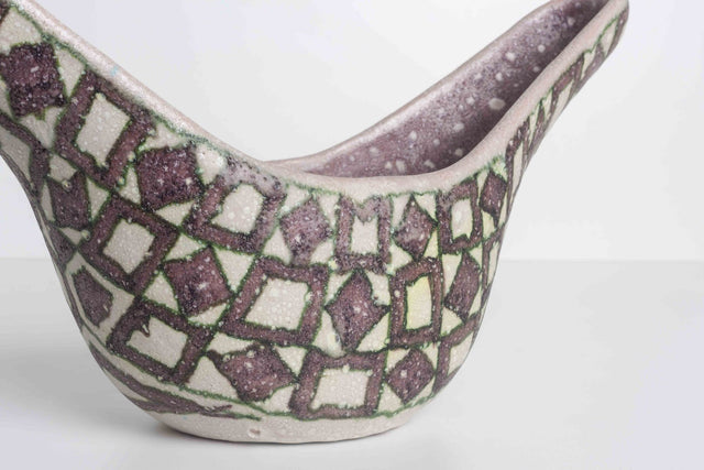 Guido Gambone Vessel Glazed Stoneware Italy, 1955