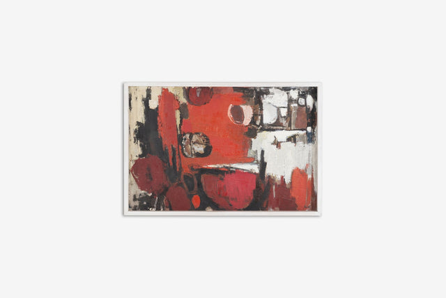Georg August Stahl Abstract Painting Composition (1962-63)