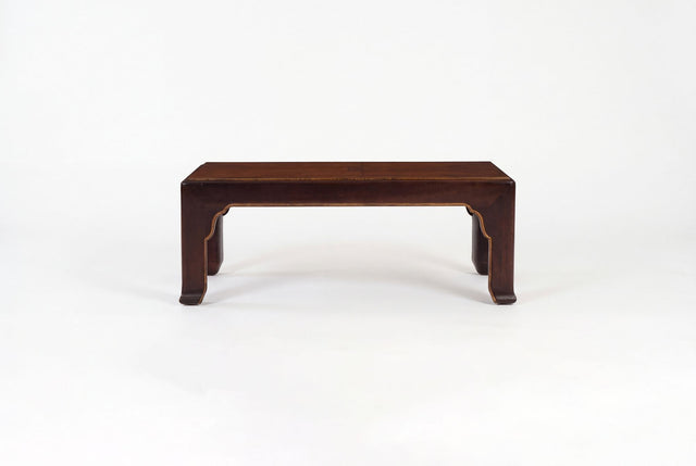 John Stuart Coffee Table with Geometric Veneered Top, c. 1960s