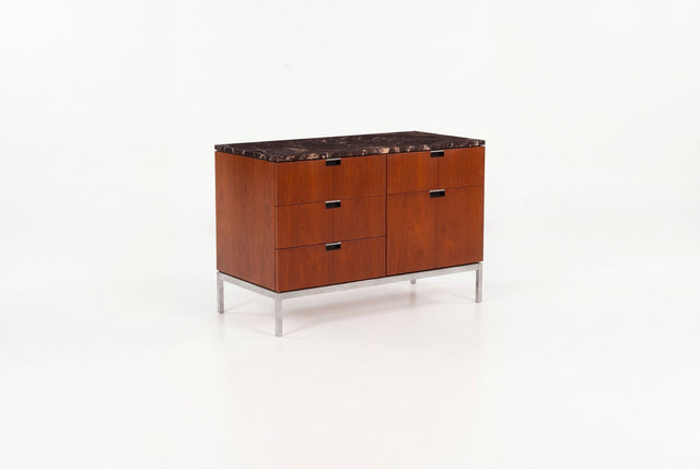 Florence Knoll Teak and Marble Credenza, 1965c.