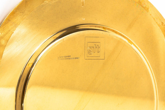 Gio Ponti Brass Plate by Cleto Munari