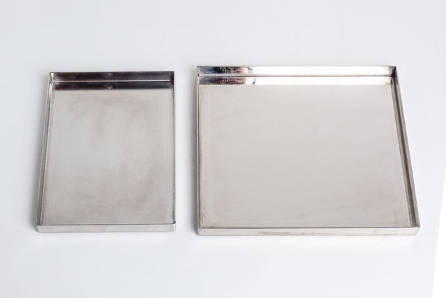 Phillipe Starck Custom Stainless Steel Dishes, set of Thirty-Eight