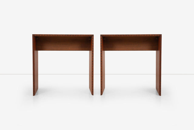 Pair of Frank Lloyd Wright End or Side Tables