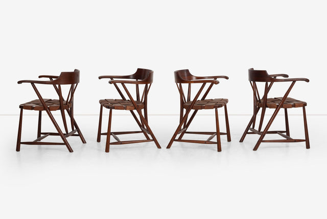 Set of Four Wharton Esherick Captains Chairs 1955