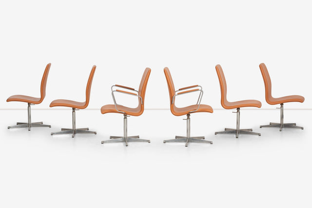 Walter Knoll Low-Back Oxford Dining Chairs Set of Six