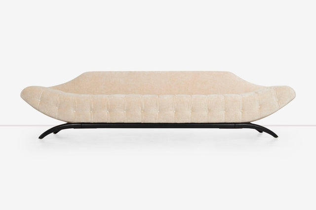 Adrian Pearsall for Craft Associates Biscuit Tufted Gondola Sofa 1960