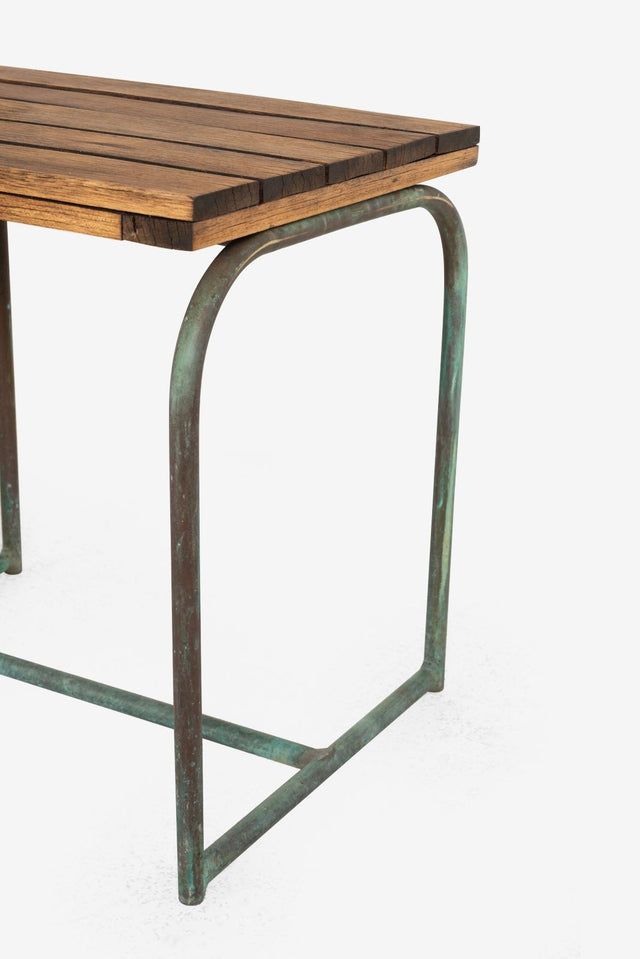 Early Walter Lamb Bronze Occasional Table, c. 1945