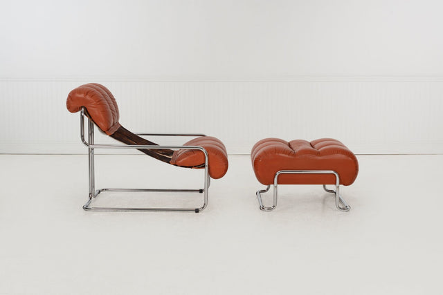 Guido Faleschini for Mariani “Tucroma” Lounge Chair & Ottoman, Italy c. 1960