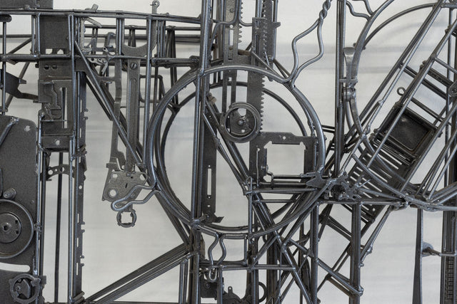 Max Neufeldt Metal Assemblage Sculpture, c. 1990