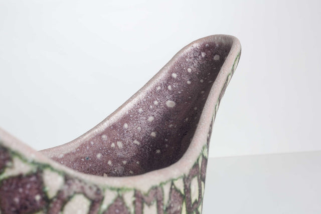 Guido Gambone Vessel Glazed Stoneware Italy, 1955