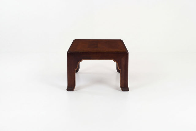 John Stuart Coffee Table with Geometric Veneered Top, c. 1960s