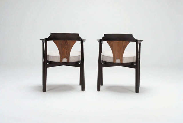 Edward Wormley for Dunbar Six Dining Chairs,Model 935 "Horseshoe Chairs" 1965c.