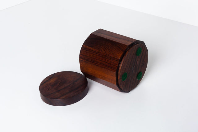 Studio Craft Solid Rosewood Lidded Box, in the Style of Arthur Espenet Carpenter