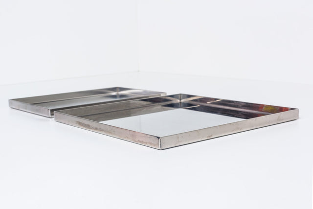 Phillipe Starck Custom Stainless Steel Dishes, set of Thirty-Eight