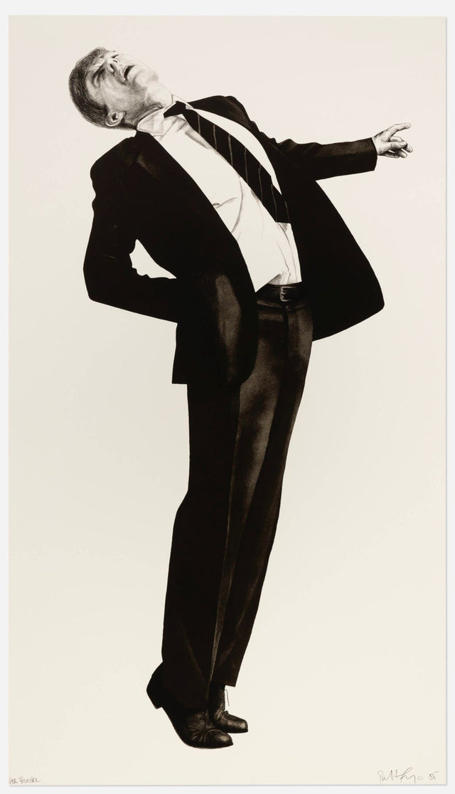 Robert Longo "Edmund" from Men in the Cities, Lithograph, 1985