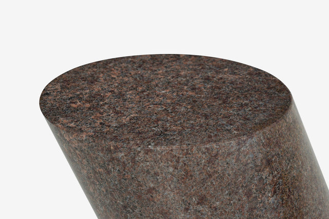 Pair of Lucia Mercer End Tables for Knoll 1982 in Custom Sierra Brown Granite