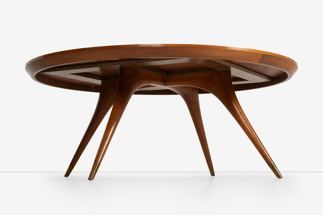 72" Round Vladimir Kagan Dining Table, 1950s