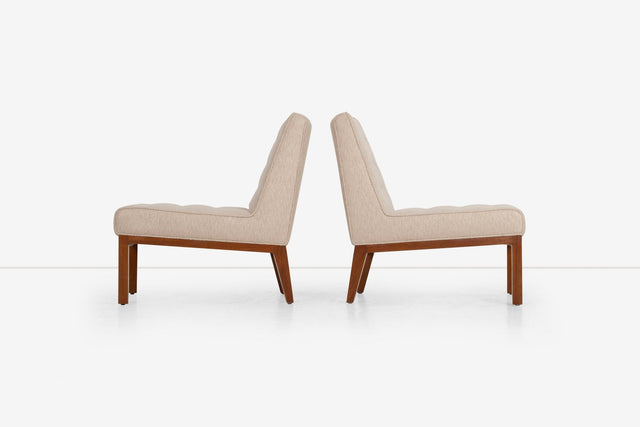 Edward Wormley for Dunbar Pair of Slipper Chairs 1950,s